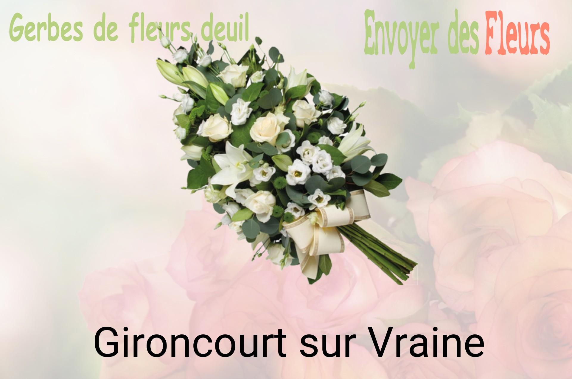 Gerbe de fleurs de deuil livrée à Gironcourt-sur-Vraine